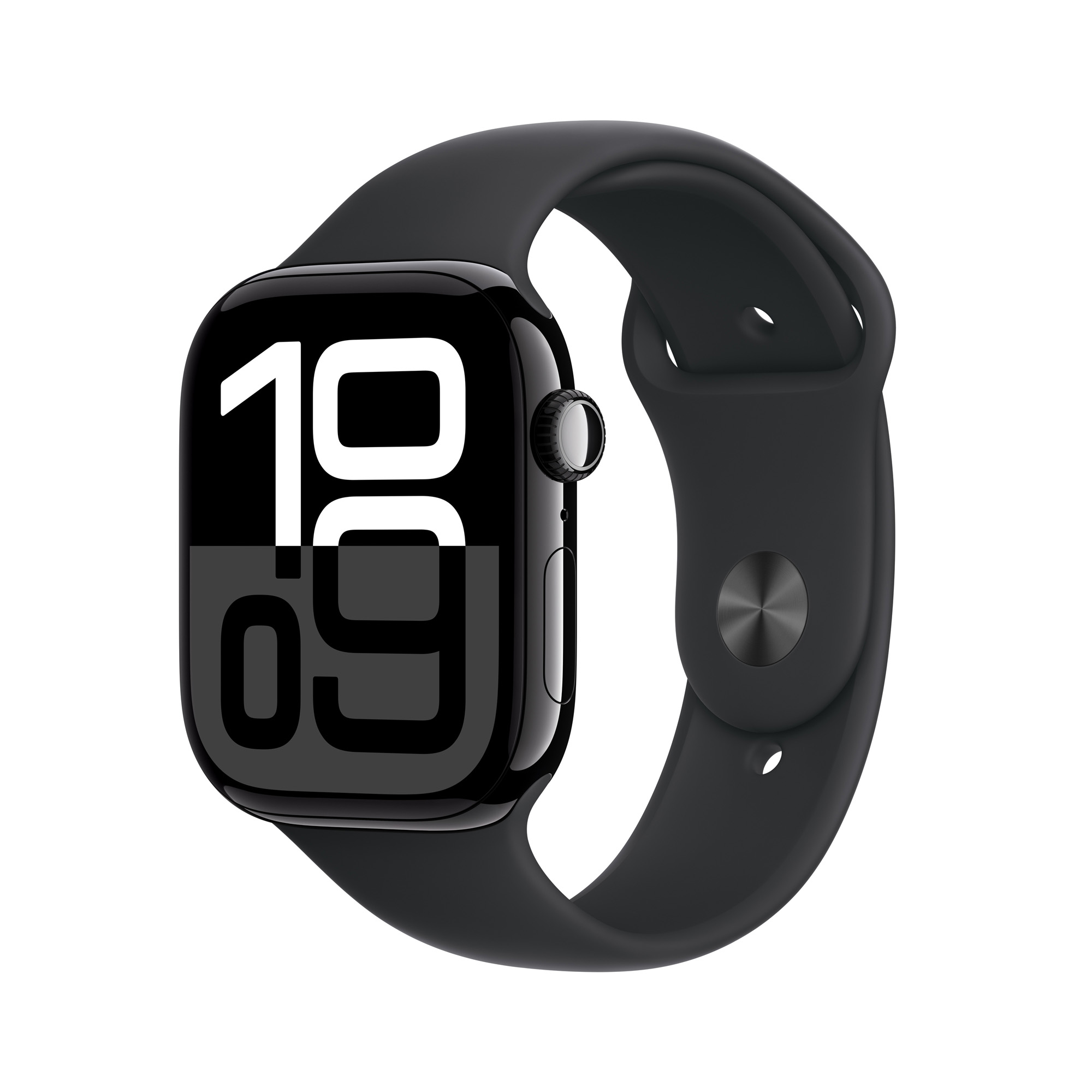 Apple Watch Series 10 GPS 46 mm Simsiyah Alüminyum Kasa ve Siyah Spor Kordon - S/M (MWWP3TU/A)