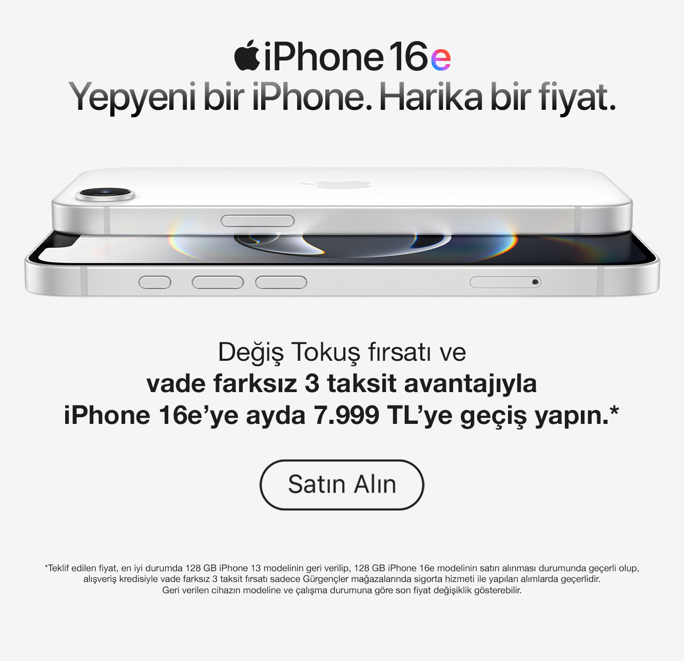 iPhone 16e Değiş Tokuş
