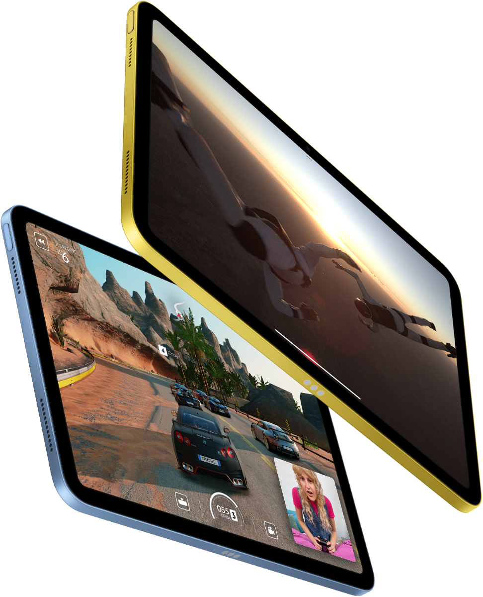 iPad’de Apple TV+ ve SharePlay oyun deneyimi gösteriliyor.