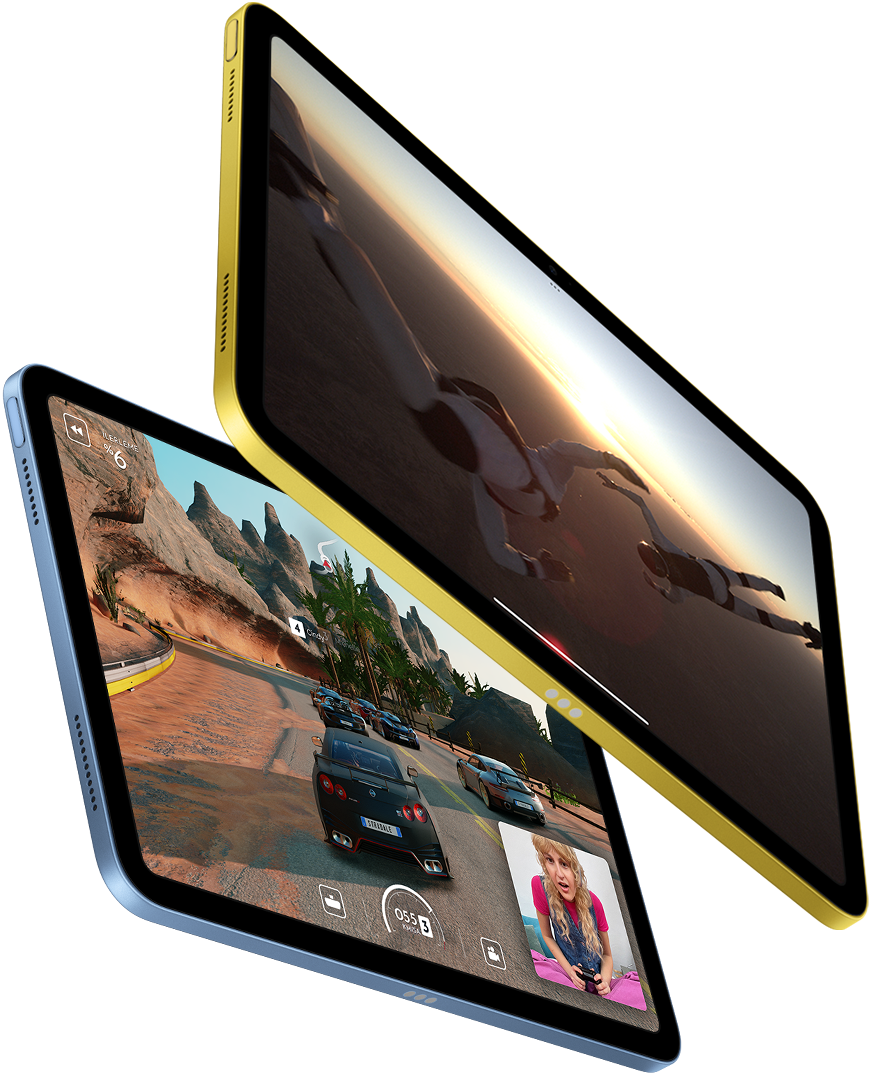 iPad’de Apple TV+ ve SharePlay oyun deneyimi gösteriliyor.