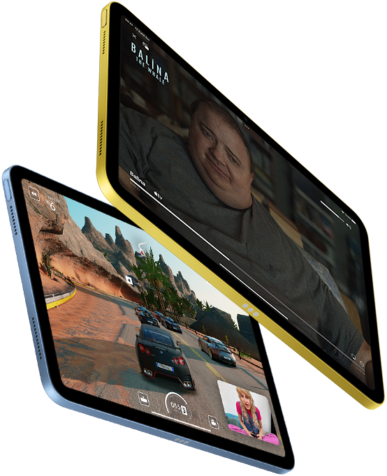 iPad’de Apple TV+ ve SharePlay oyun deneyimi gösteriliyor.